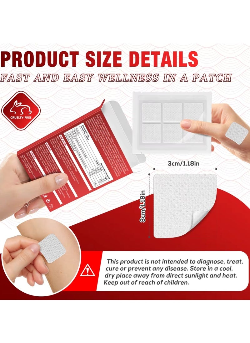 60 Pcs Iron Plus Hypoallergenic Patches Advanced Iron Formula for Healthy Red Blood Cells and Immune System Vitamin A and C Iron Patches