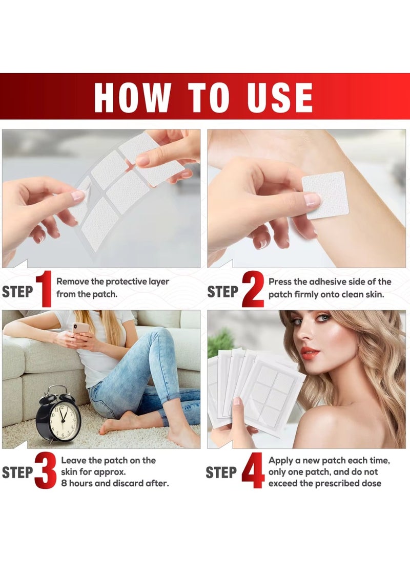 60 Pcs Iron Plus Hypoallergenic Patches Advanced Iron Formula for Healthy Red Blood Cells and Immune System Vitamin A and C Iron Patches