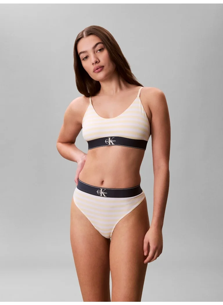 Stretch Thong - Graphic Monogram Microfibre
