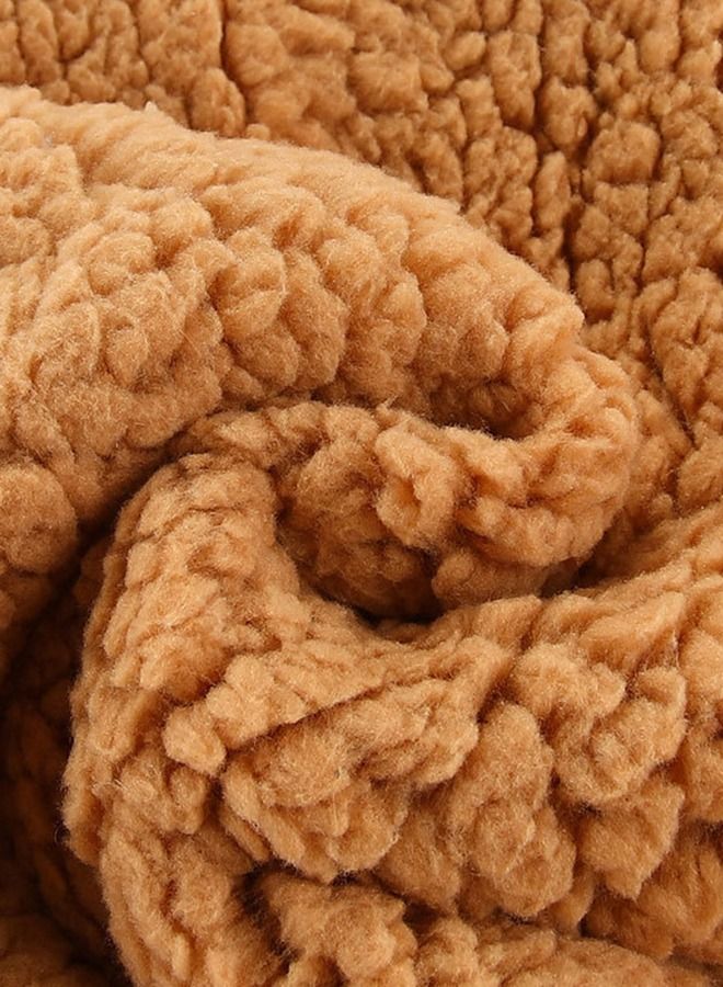 VInedi Baby sleeping bag baby lamb plush sleeping bag thickened anti-shock autumn and winter newborn hug quilt swaddle wrap quilt - Image 3