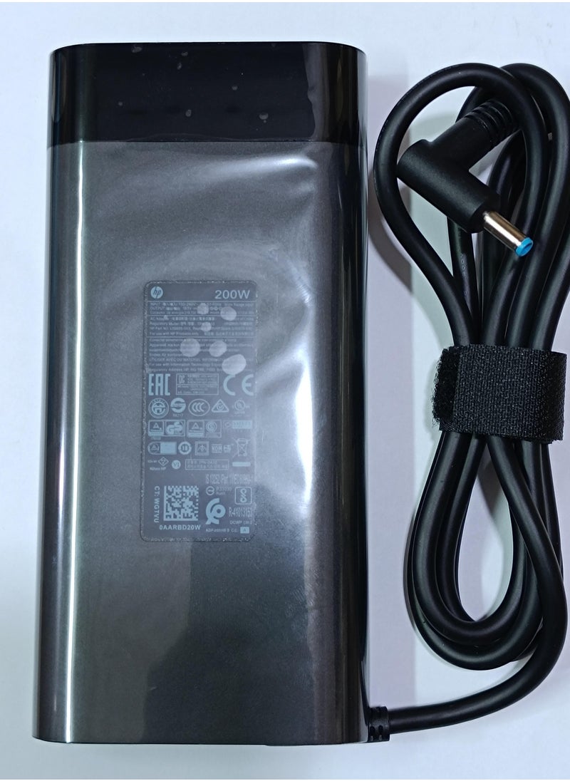 for HP - HP 200W 19.5V 10.3A Blue Tip W2F75AA 928429-002 835888-001 TPN CA03 Elitebook 840 G5 G6 HP Omen 15-CE 15-DC 15-DH Pavilion 15-CX 15-DK 15-CE 17-CD Zbook 17 G3 G5 G6 Laptop Charger Adapter Power Supply - Image 1