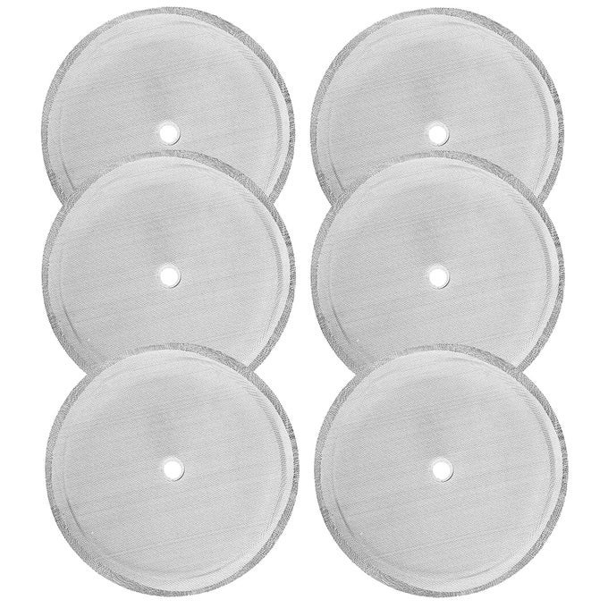 6 PACKS FRENCH PRESS REPLACEMENT FILTERS MESH SCREEN 4 INCH STAINLESS STEEL MESH REPLACEMENTS FOR 1000 ML 34 OZ 8 CUP FRENCH PRESS