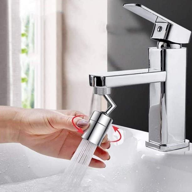 LA NEELJA Splash Filter Faucet 720 Rotatable Faucet Sprayer Head with Durable Copper AntiSplash Movable Tap Head Water Saving 4Layer Net Filter Faucet with Double ORing 1piece - Image 4