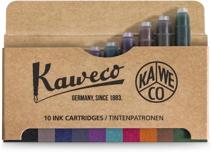 Kaweco Kaweco Fountain Pen 10Pack Ink Cartridges in 10 Colours for Cartridge Fountain Pens with Short Standard Cartridges  Set of 10 Fountain Pen Ink Cartridges  Ink Set in Multiple Colours  - Image 3
