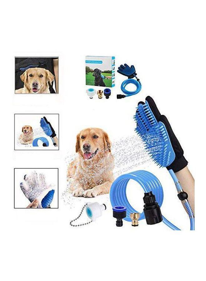 NIBEMINENT Bathing Massaging Glove Blue/Black - Image 2
