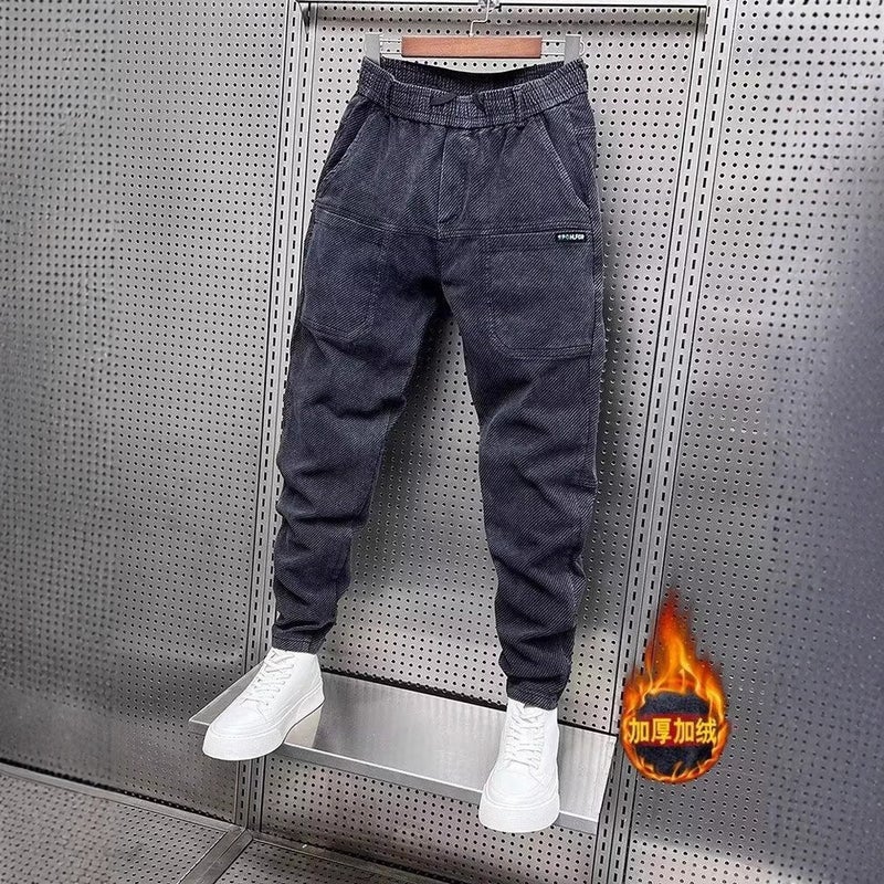 Unisex Classic Denim Jeans Loose Fit Daily Outdoor Wear - Image 2
