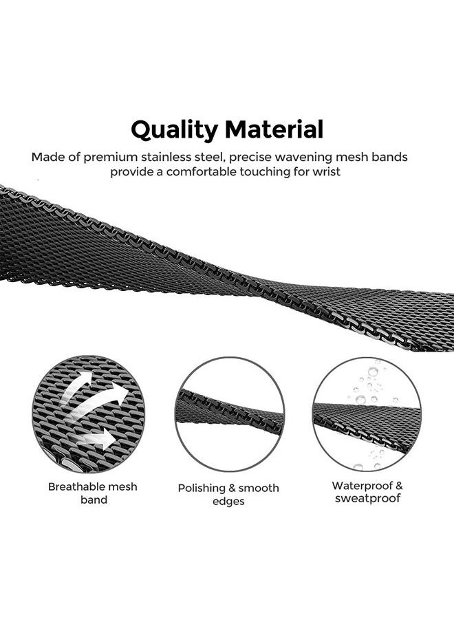 O Ozone - Milanese Strap With TPU Watch Case For Huawei Watch Band 7 Silver - Image 1