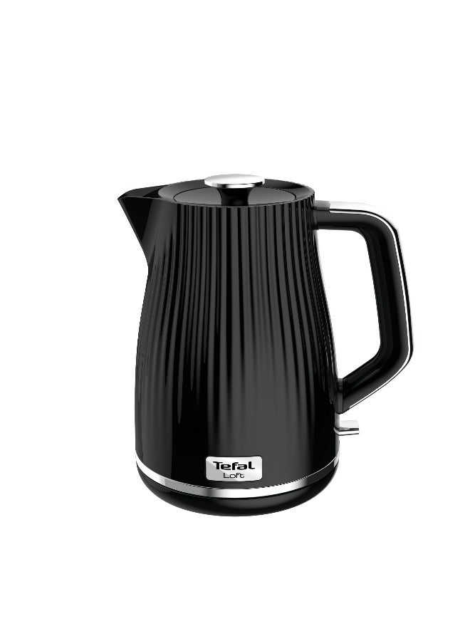 TEFAL Loft Electric Kettle | Modern Design | 1,7L Capacity | 3000 W | Removable Kettle lid | 360° rotanional base | Black & Chromed | 2 Years Warranty | KO250840 1.7 L 3000 W KO250840 Loft Grey - Image 2