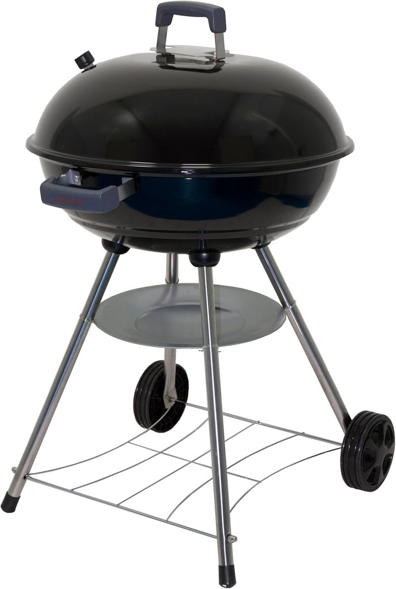 Megamaster 22" Heavy Duty Charcoal Barbecue Grill with Adjustable Air Vent, 354 SQ. In Cooking Area, Storage Rack, 2 Wheeled Portable Grill for Camping, Outdoor Cooking, and More - 810-23002 - Image 1