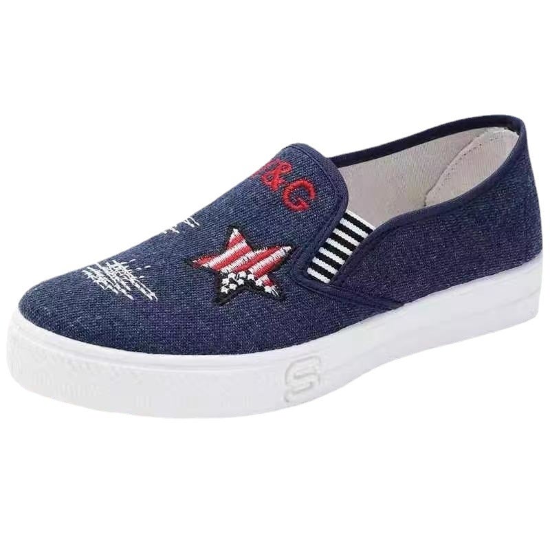 Women's Denim Slip-On Loafers - Image 4