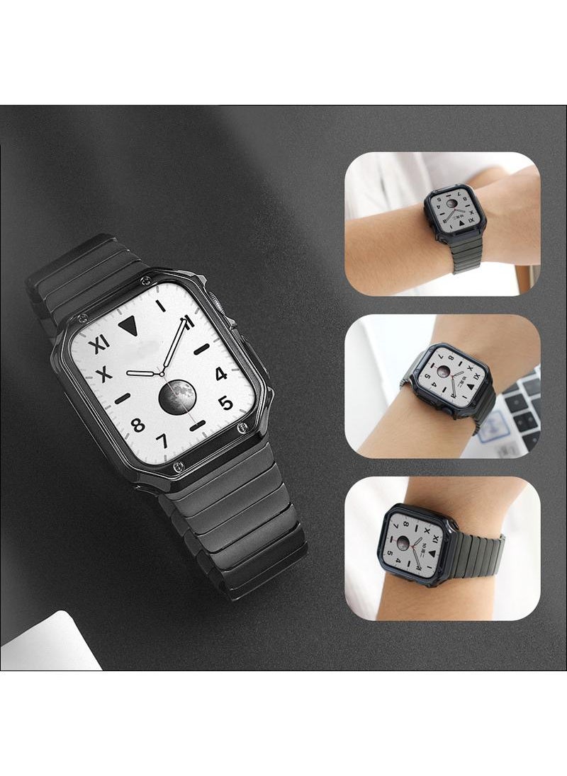 Y&D For Apple Watch Ultra 8/7 Generation 42/44/45mm Metal Strap With TPU Plating Case Suit  - Image 4
