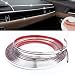 INSAUTO 16Ft Chrome Car Trim Strip SelfAdhesive Automotive Exterior and Interior Side Body Moulding 14 inch 6mm ScratchProof Silver DIY Accessories for Decorate Bumper Door Window - Image 2