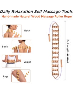 MJZ 6 Pieces Wood Massage Tools,  Wood Therapy Kit Maderoterapia Kit, Wood Massager Roller, Wood Gua Sha Roller, Manual Wooden Fascia Massage for Release Cellulite Muscle, Blasting Pain, Relief Body Sculpting Tools, Lymphatic Drainage Massager  - Image 3