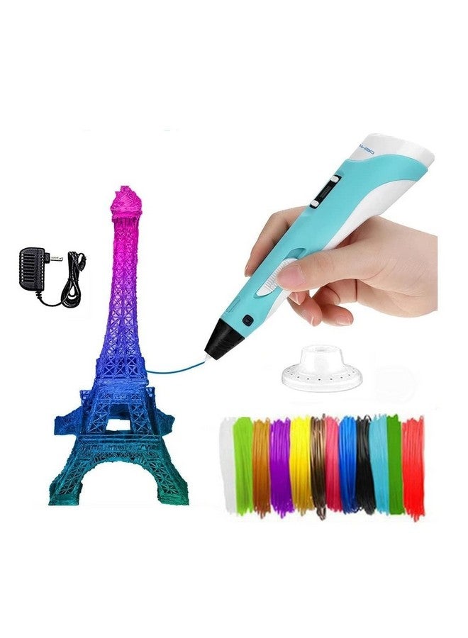 ماجيك واند قلم طباعة ثلاثية الأبعاد Magicwand® مع شاشة LCD و3 أمتار لكل 3 خيوط و10 أمتار لكل 3 خيوط إضافية مع محول عبوة من قطعة واحدة - Image 1