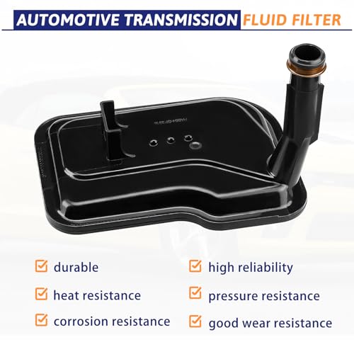 LOCOPOW 6L80 24236933 24224871 Transmission Filter For Cadillac STS/XLR/Escalade Chevy Silverado 1500 Avalanche/Camaro/Suburban/Tahoe/Corvette GMC Sierra 1500 Yukon XL TF209 with Oil Pan Gasket - Image 2
