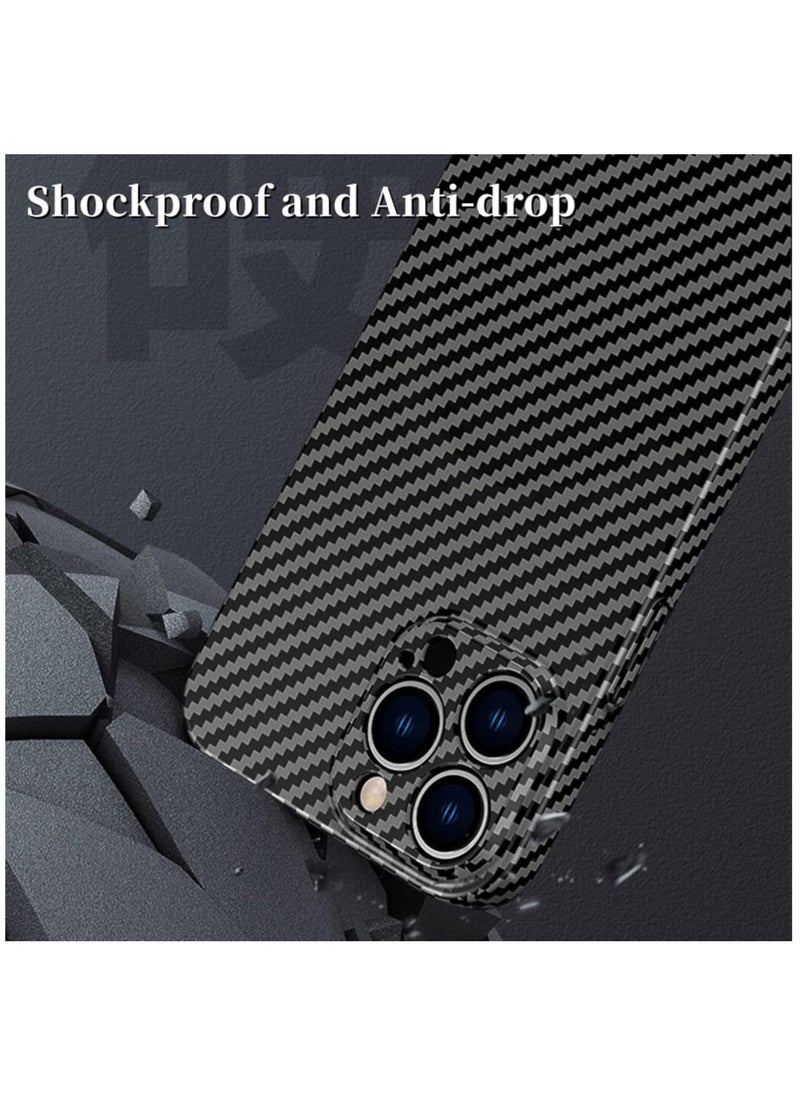 إيف حافظة هاتف PC بتصميم شخصي وخفيف ورقيق من ألياف الكربون متوافقة مع iPhone 15 Pro، غطاء خلفي مريح فريد من نوعه ومقاوم للصدمات - Image 2