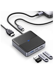 KASTWAVE 5 in 1 USB C Hub, USB C Docking Station with 4K HDMI, 60W PD Charging, USB Port 5 Gbps, 2 USB Port 480Mbps, Type C Multiport Adapter for Laptop  - Image 1