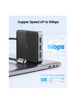 KASTWAVE 5 in 1 USB C Hub, USB C Docking Station with 4K HDMI, 60W PD Charging, USB Port 5 Gbps, 2 USB Port 480Mbps, Type C Multiport Adapter for Laptop  - Image 5