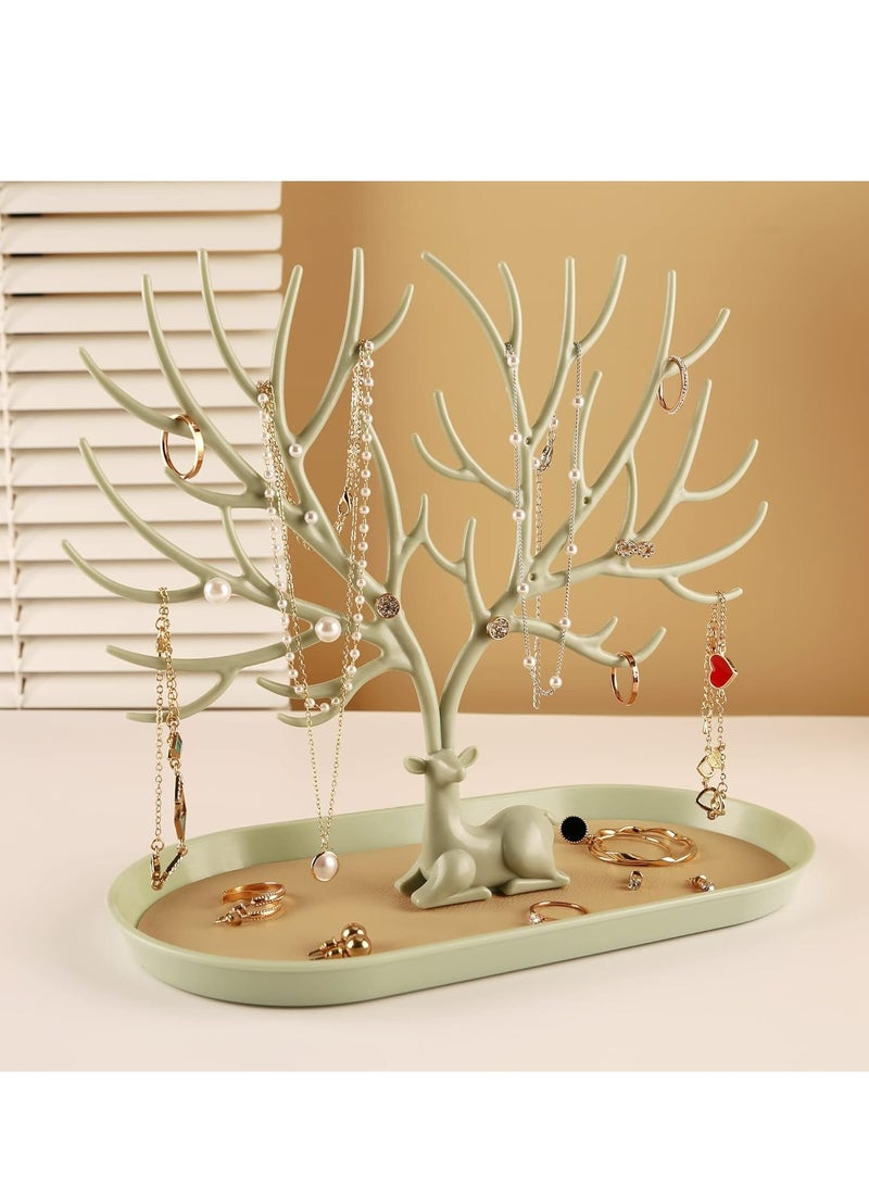 Oasisgalore Antlers Jewelry Display Stand,Tree Tower Rack Hanging Organizer for Ring Earrings Necklace Bracelet  - Image 2