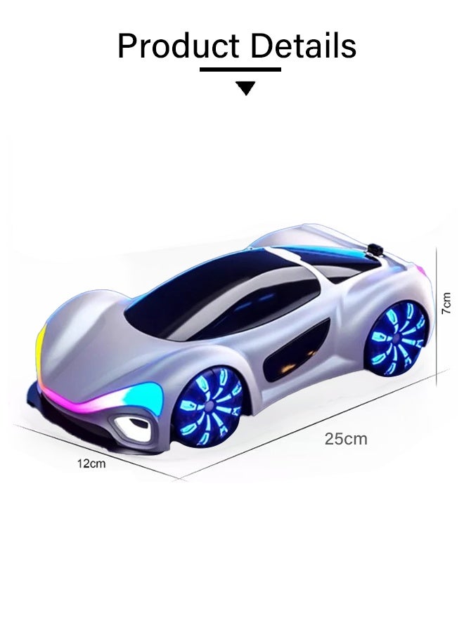 سيارة تعمل بالتحكم عن بعد بالإيماءة، سيارة تعمل بالتحكم عن بعد للانجراف مع مؤثرات ضوئية وصوتية، لعبة سيارة نموذج طيران عالية التردد 2.4 جيجاهرتز (مناسبة للأطفال)، يمكنها الدوران 360 درجة، هدية  المث - Image 2