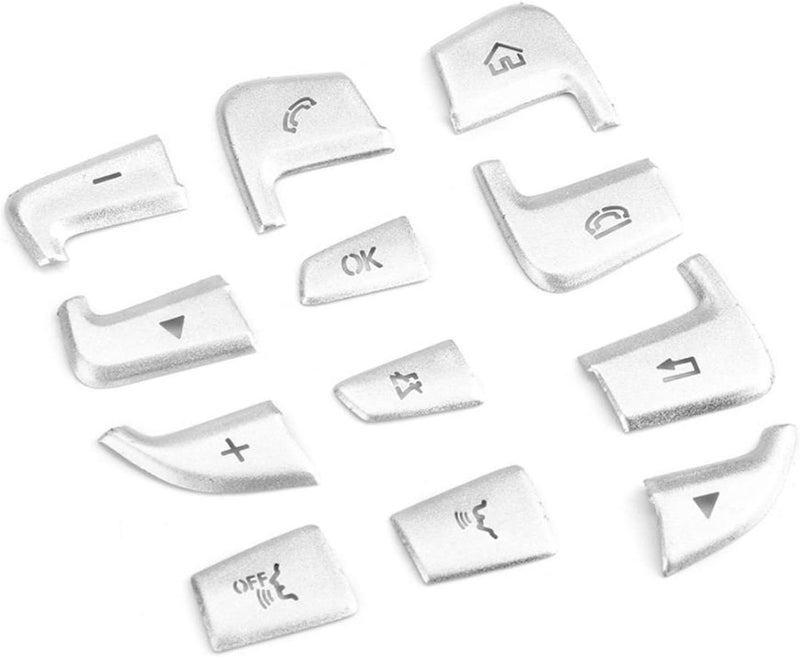 Wivplex 12Pcs Steering Wheel Button Decorative Stickers for Mercedes-Benz - Image 1