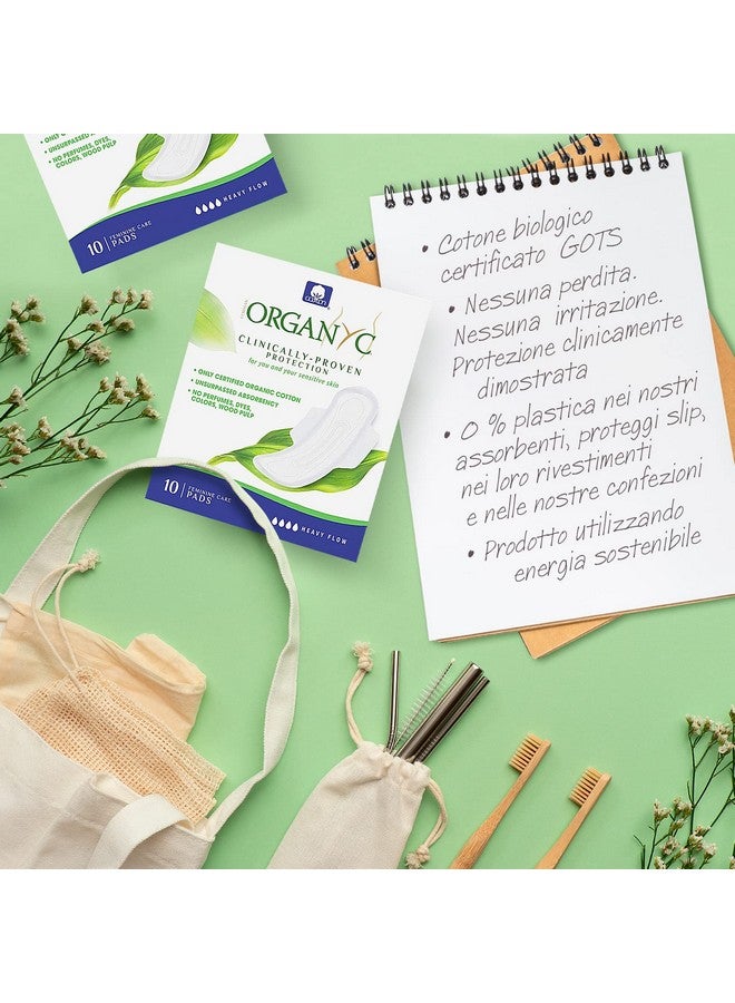 Organyc - 100% Certified Organic Cotton Feminine Pads - Heavy Flow, 10 Count (Pack of 1) (B003ART1JG) - Image 2