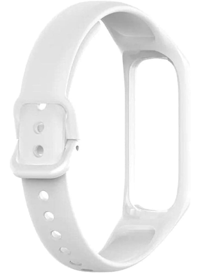 Watch Straps, Silicone Strap for Galaxy Fit 2 SM-R220, Soft Silicone  - white - Image 1