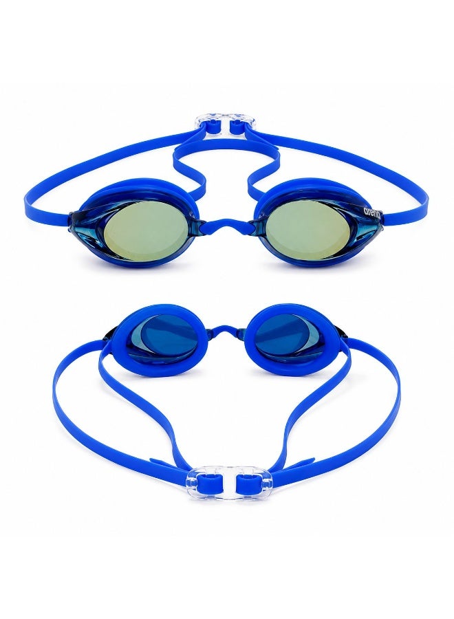SportQ Professional Swim Goggles for Men and Women – Anti-Fog Lens + UV Protection – Waterproof Ergonomic Design with Changeable Nose and Adjustable Strap for High Swimming Performance - Image 1