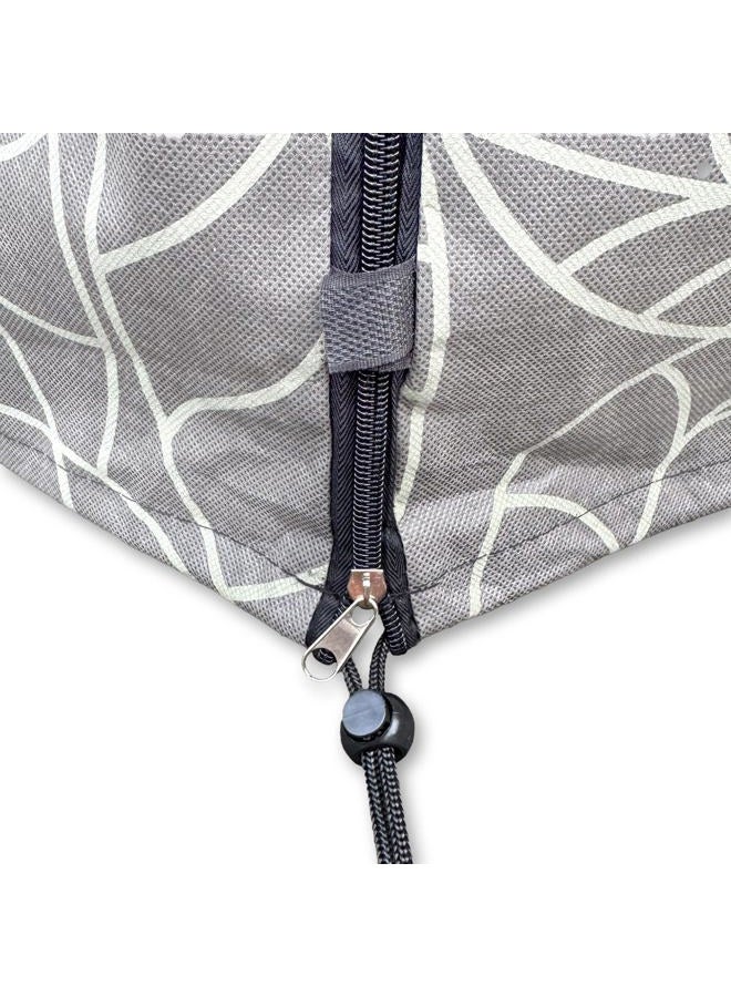 UB-STORE Plant Covers Freeze Protection 24"x32" in 4 Pack | Brown Winter Frost Blankets for Outdoor Plants | Reusable Garden Cover Bags with Zipper Drawstring | Cold Weather Shrub Protection Cloth - Image 4