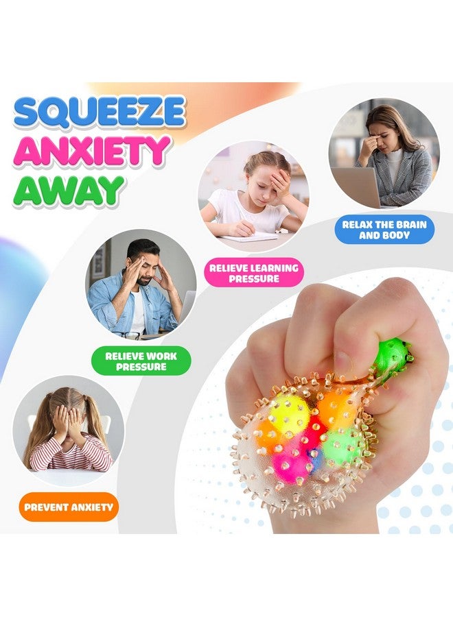 Lemostaar 6 Set Squishy Sensory Stress Squeezing Balls forAdults: Best Calming Tool to Relieve Anxiety, Vent Mood and Improve Focus, Easter Basket Stuffers for Kids, Goodie Bag Stuffers - Image 2
