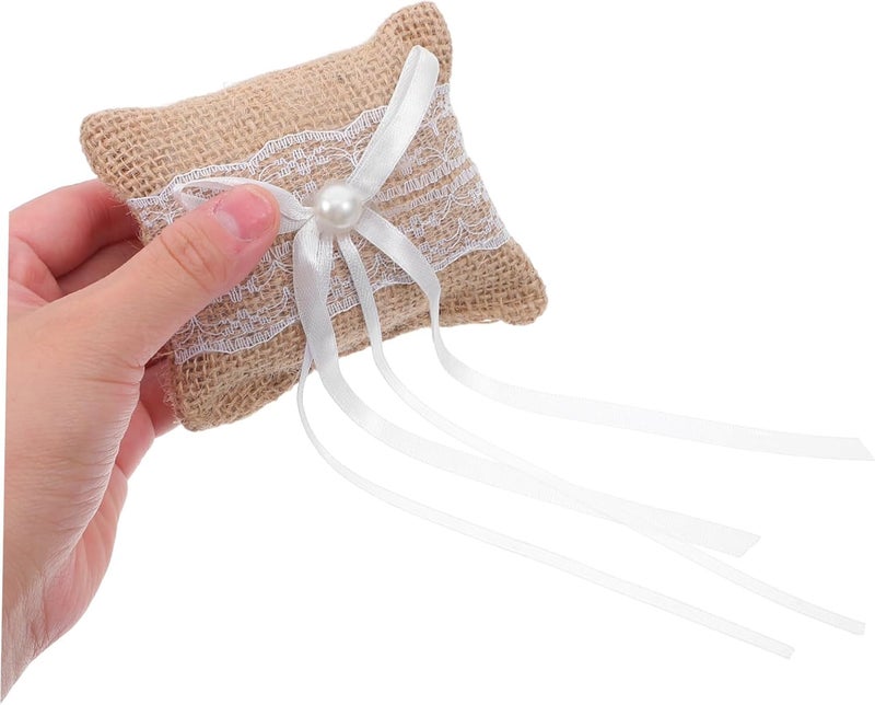 4pcs Rustic Wedding Cushion for Engagement Ceremony Bridal Photography Props Charming Decor Lightweight Versatile - Image 4