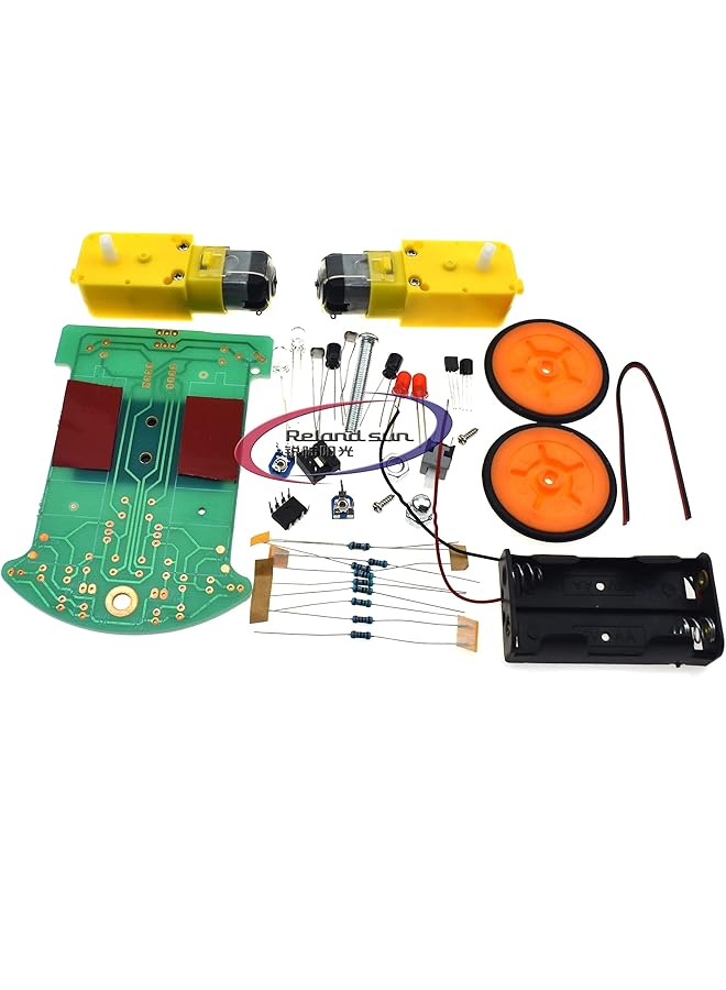 erorex 2Pcs Diy D2 1 Intelligent Tracking Car Electronic Welding Kit Spare Parts Assembly Of Teaching And Training Components - Image 4