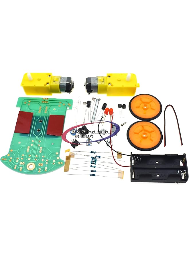 erorex 2Pcs Diy D2 1 Intelligent Tracking Car Electronic Welding Kit Spare Parts Assembly Of Teaching And Training Components - Image 3