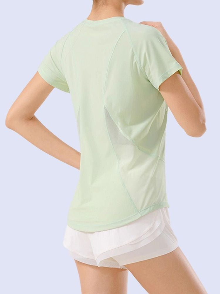 Sports Suit New Suit Summer Short-Sleeved Running Quick-Drying Yoga Loose Thin Breathable Fitness - Image 2