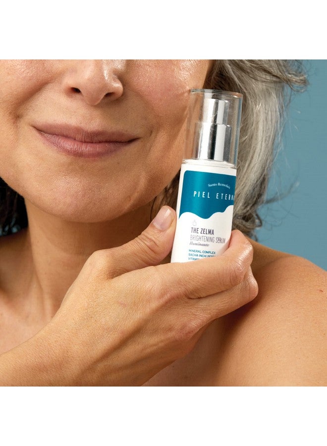 Santo Remedio, Piel Eterna, ZELMA Brightening Serum, Brightens and Improves Skin Tone, Contains Mineral Rescue Complex (Zinc, Selenium, Magnesium), For All Skin Types, 1 Fl. Oz. - Image 3