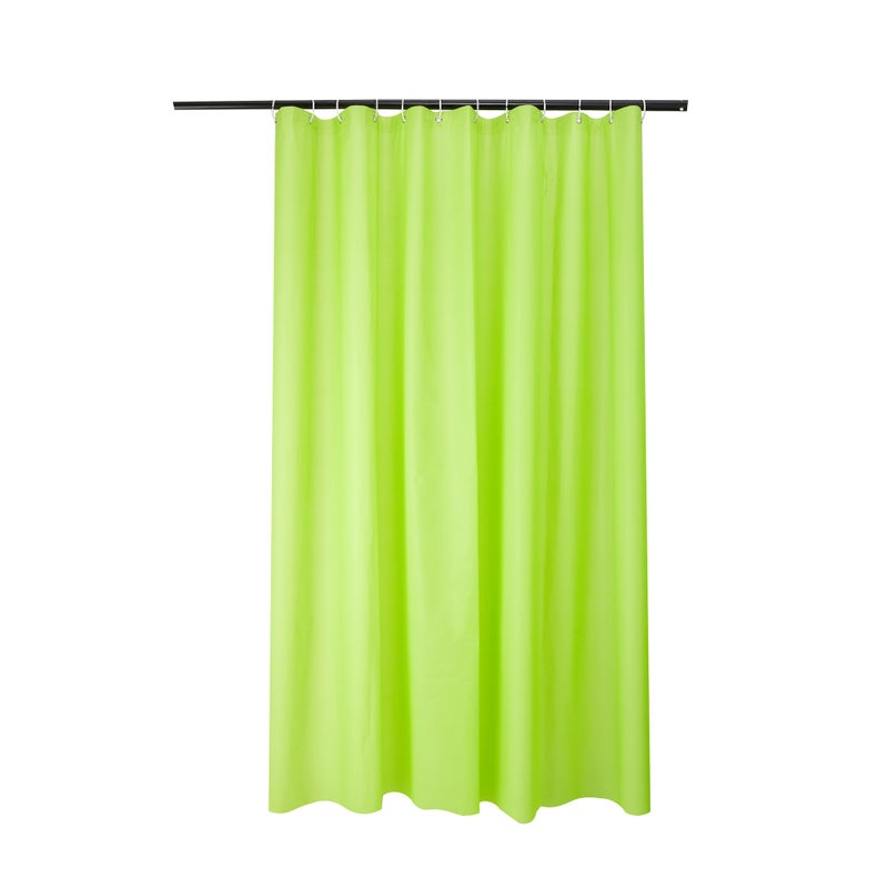 general Solid Color PEVA Shower Curtain Waterproof Mildew Resistant with Metal Grommets - Image 5
