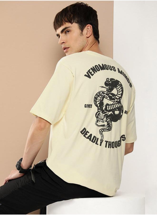 Difference of Opinion Oversized Drop-Shoulder Graphic Print T-Shirt by Styli  - Image 1