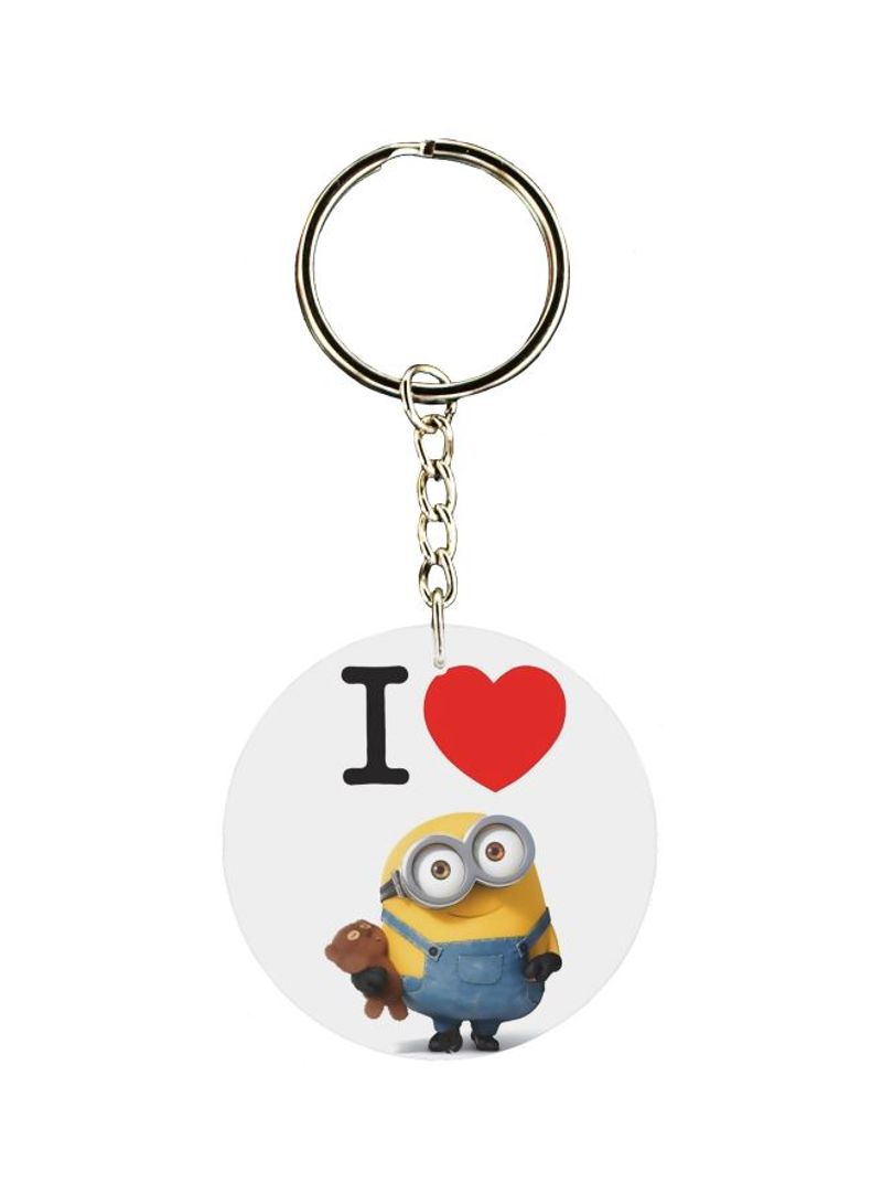 RKN I Love Minion Printed Keychain