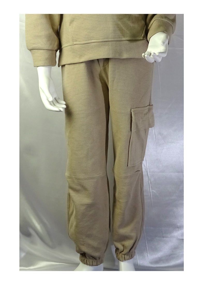 شلــــتر صناعة تركية فاخرة؛ طقم بنات مكون من قطعتين سويت شيرت و بنطلون قماش من مجموعة شلتر 35652 - Image 4