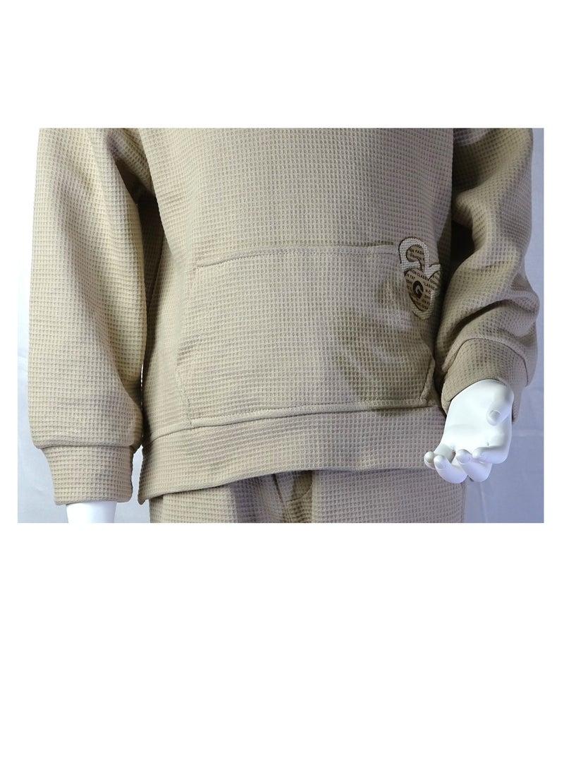 شلــــتر صناعة تركية فاخرة؛ طقم بنات مكون من قطعتين سويت شيرت و بنطلون قماش من مجموعة شلتر 35652 - Image 5