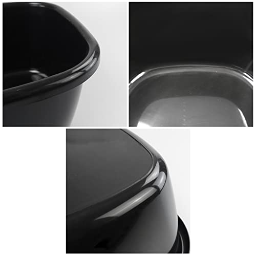 Doryh 18 Quart Plastic Dishpan, Wash Basin Tub for Sink, 1 Pack, Black - Image 3
