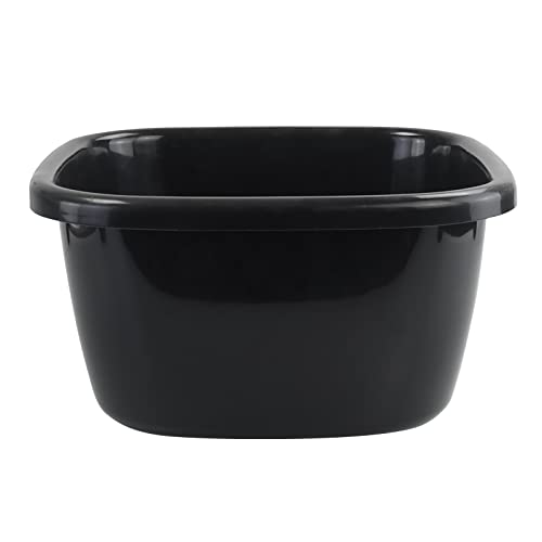 Doryh 18 Quart Plastic Dishpan, Wash Basin Tub for Sink, 1 Pack, Black - Image 1