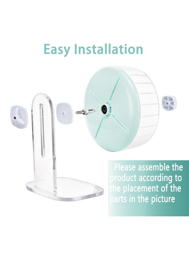 Foraineam Foraineam Hamster Wheel Super-Silent Hamster Exercise Wheels, 7.5 Inch Quiet Spinner Hamster Running Wheels with Adjustable Stand for Hamsters Gerbils Mice Or Other Small Animals  - Image 4