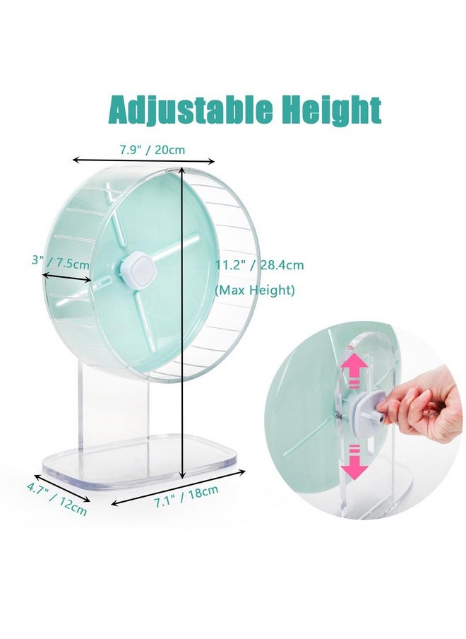 Foraineam Foraineam Hamster Wheel Super-Silent Hamster Exercise Wheels, 7.5 Inch Quiet Spinner Hamster Running Wheels with Adjustable Stand for Hamsters Gerbils Mice Or Other Small Animals  - Image 2