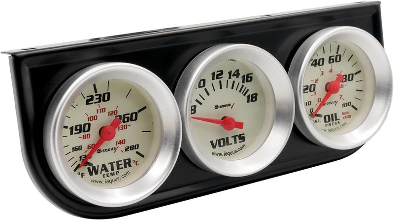 Equus 8100 1-1/2" Volt Triple Gauge Kit - Image 1