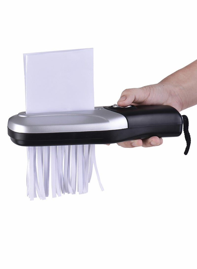 Portable Shredder, USB/Battery Operated Mini Handheld Paper Shredder, 2L Mini Paper Cutter for Office - Image 1