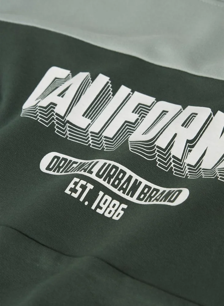 NAME IT Youth Graphic Crew Neck Sweatshirt