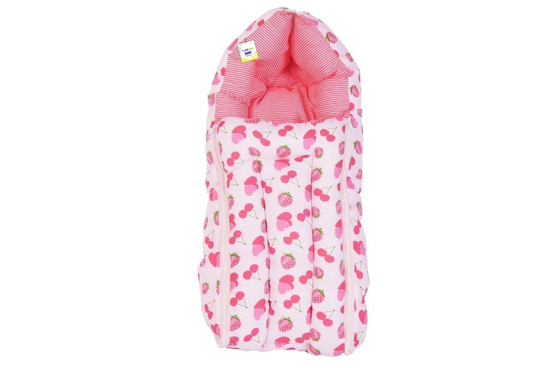 Toddylon Baby Bags Baby 3 in 1 Baby Bed | Baby Wrapper | Holder | Newborn Baby Boys Girls | Wearable Blankets | Cotton (0-6 Months) Pink - Image 3