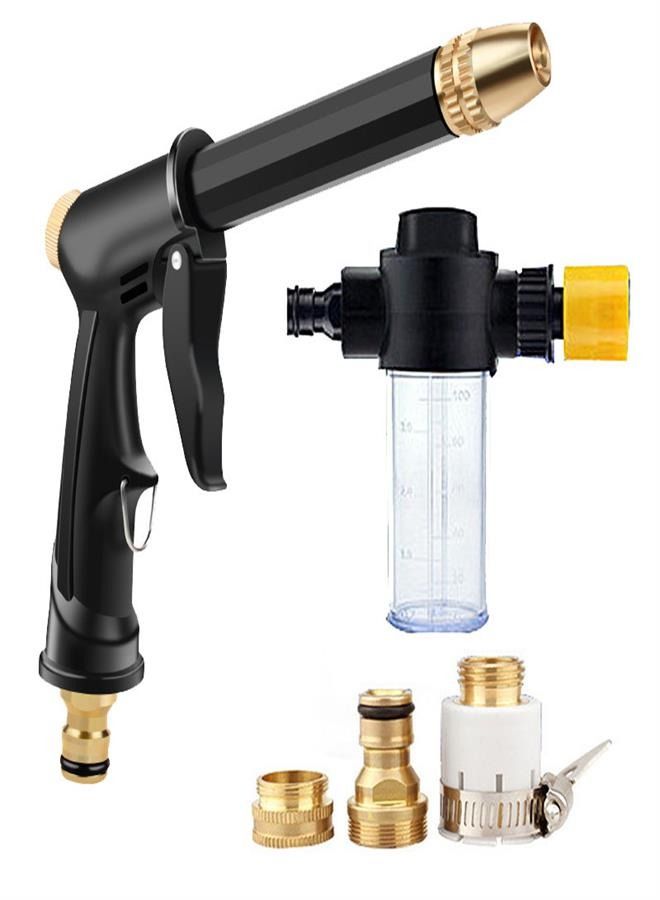 360° Rotaing High Pressure Water Spray Gun, Garden High Pressure Hose Nozzle Patio Automobiles Cleaning Tool Foam Water Gun Portable Cleaning Car Wash Machine Nozzles  - Image 1