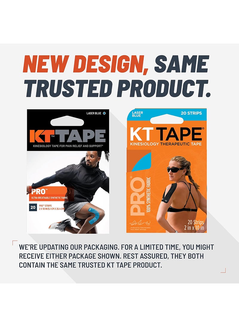 Kt Tape Kt Tape Pro, Precut 10 Strip(20 Each), Rage Red (Ktpro-Precut-Rage Red) - Image 2